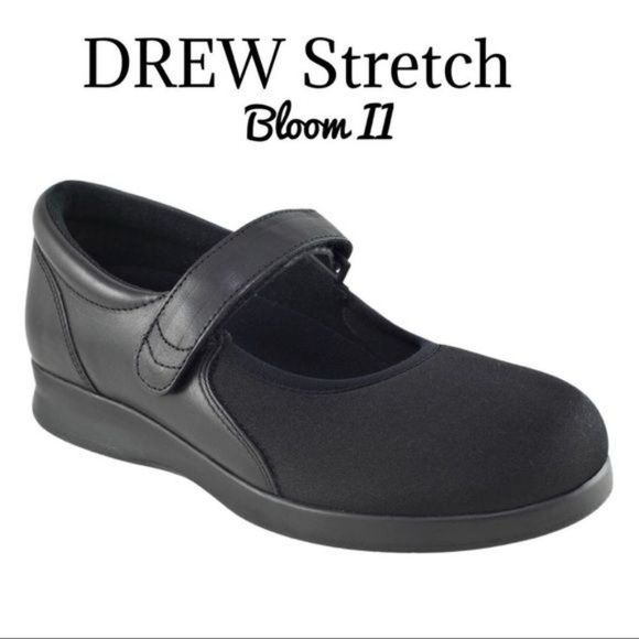 Drew Bloom II Womens Orthopedic Shoes Comfortable Walking Standing Size 9W Black - Picture 1 of 10